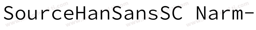 SourceHanSansSC Narm字体转换